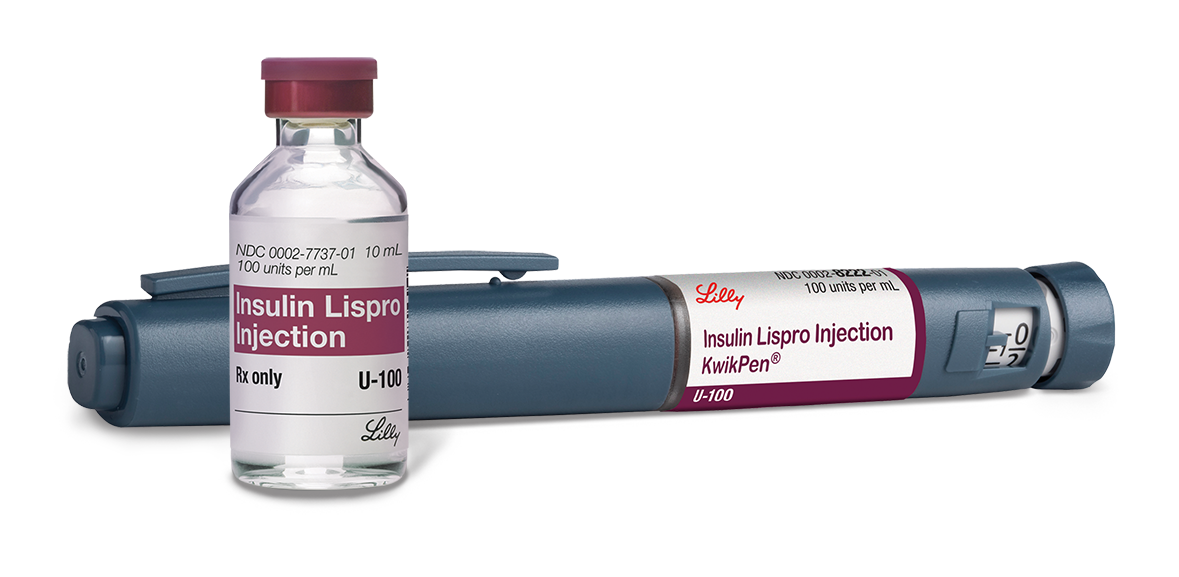 Insulin Lispro Injection U-100 Vial and KwikPen® (100 units/mL)
