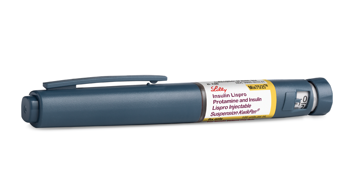 Insulin Lispro Protamine and Insulin Lispro Injectable Suspension Mix75/25 KwikPen® (100 units/mL)